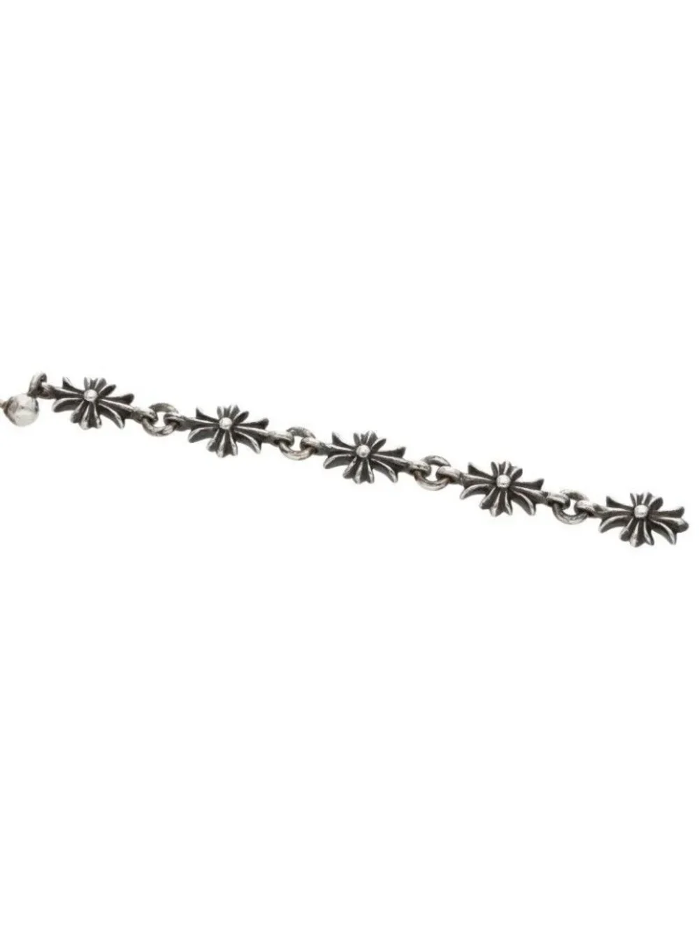 Chrome Hearts Tiny CH Pls 5 Ech Plus 5 Drop Silver Earrings